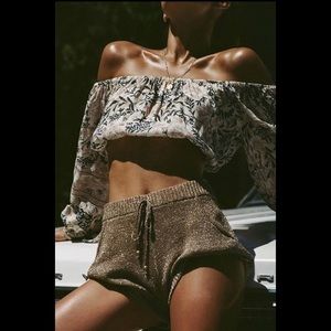 SOLD❗️ Spell & the Gypsy | Oasis Pearl Off The Shoulder Crop Top